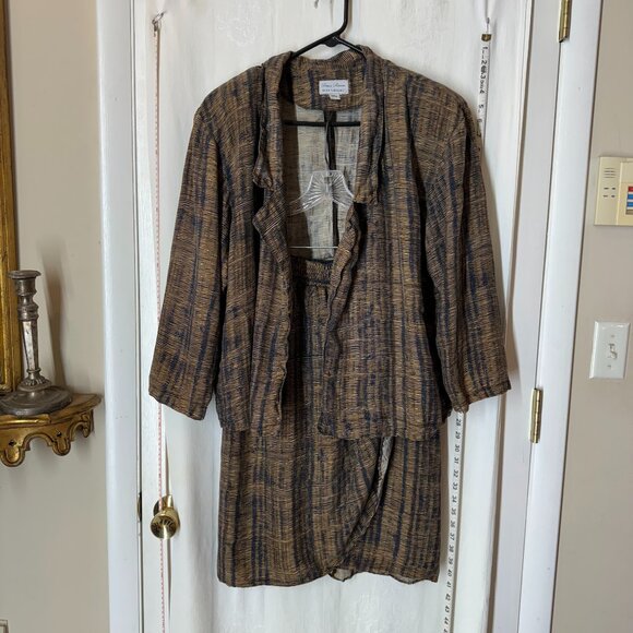 Vintage Silk Skirt Suit Set - Picture 1 of 9